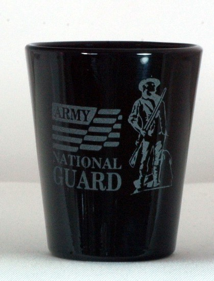 National Guard Shot Glass Personalized